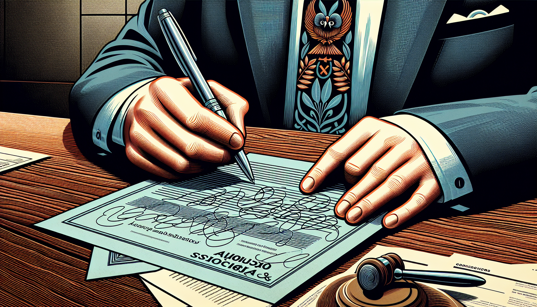 Illustration of a person filing a complaint form with the CFPB