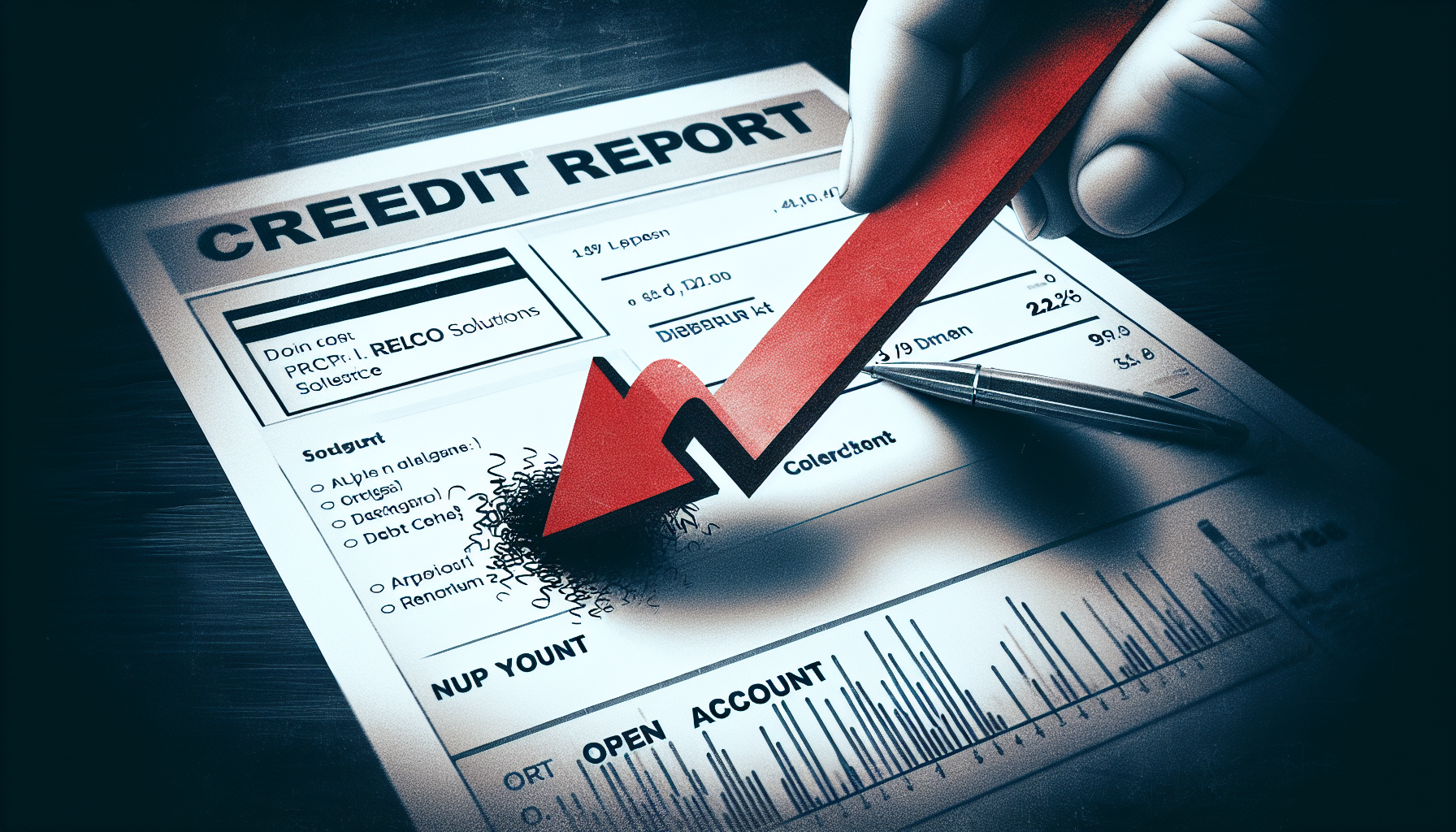 Credit report impact of debt collection