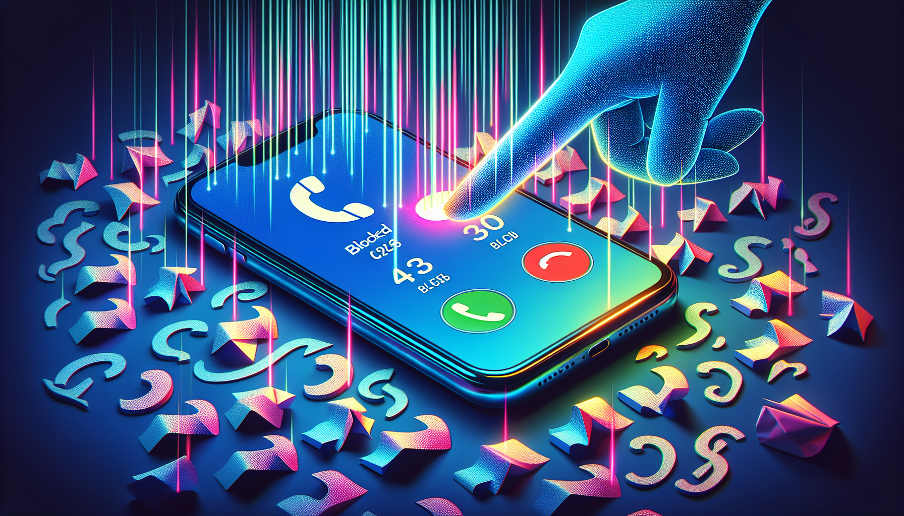 Illustration of using call-blocking app