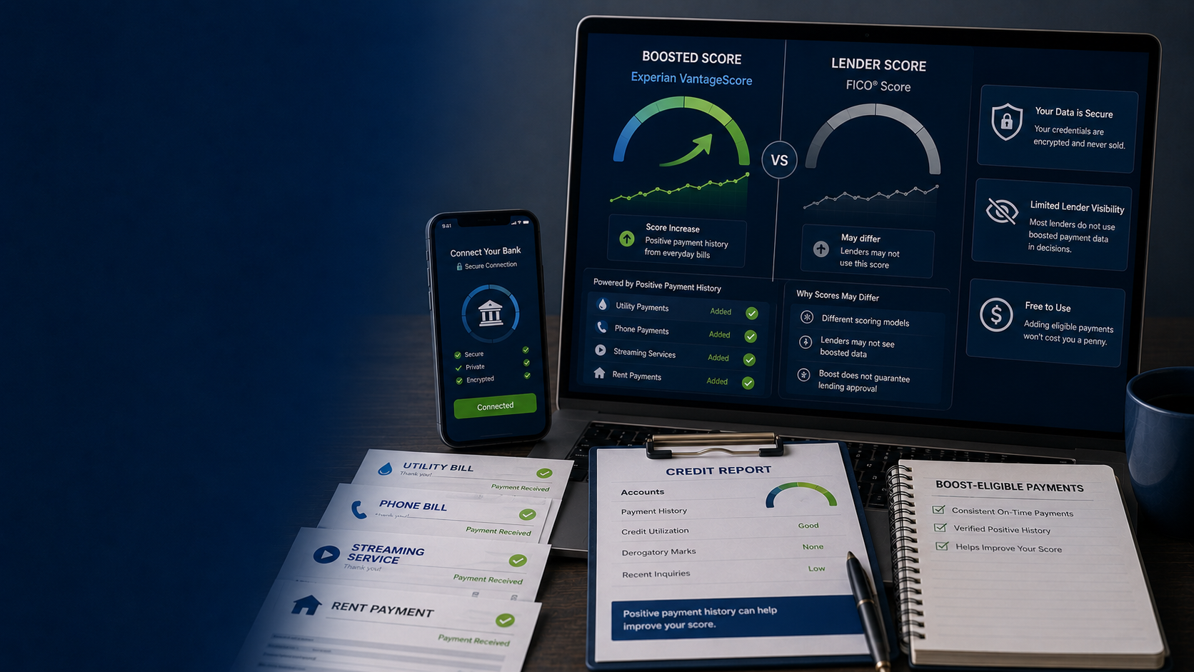 Experian Boost review showing how the service affects credit scores