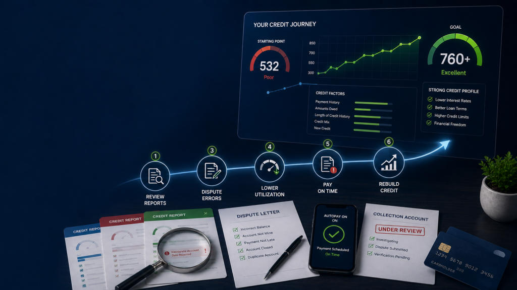 How to fix your credit and improve your credit score in 2026