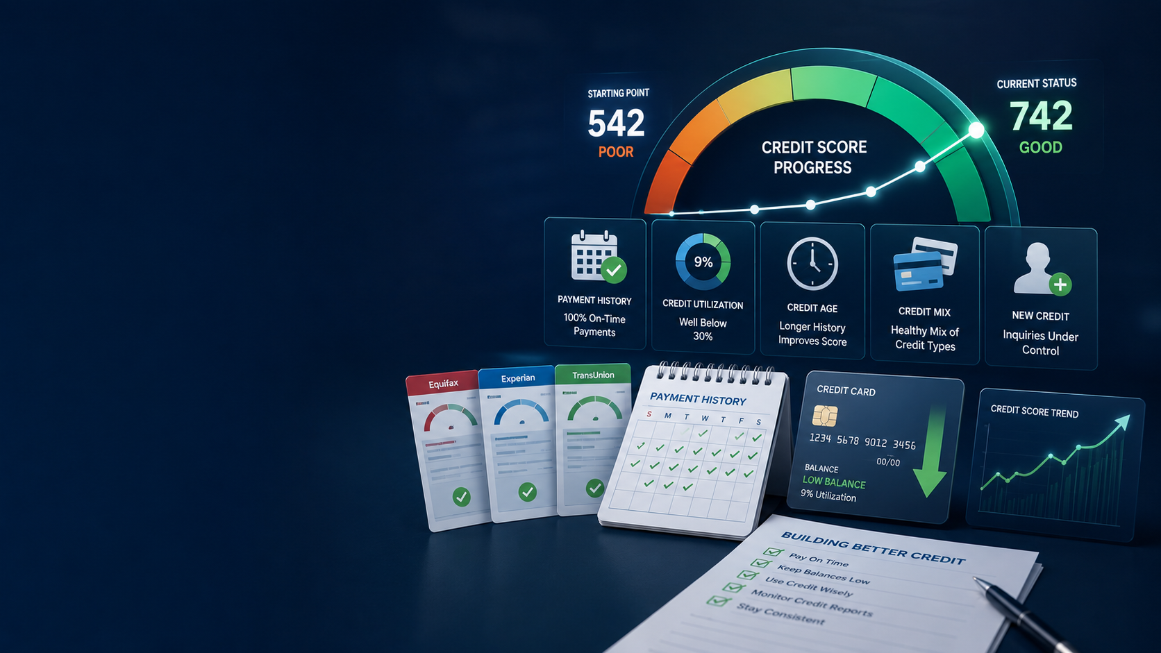 How to improve your credit score with practical credit-building and credit-repair steps