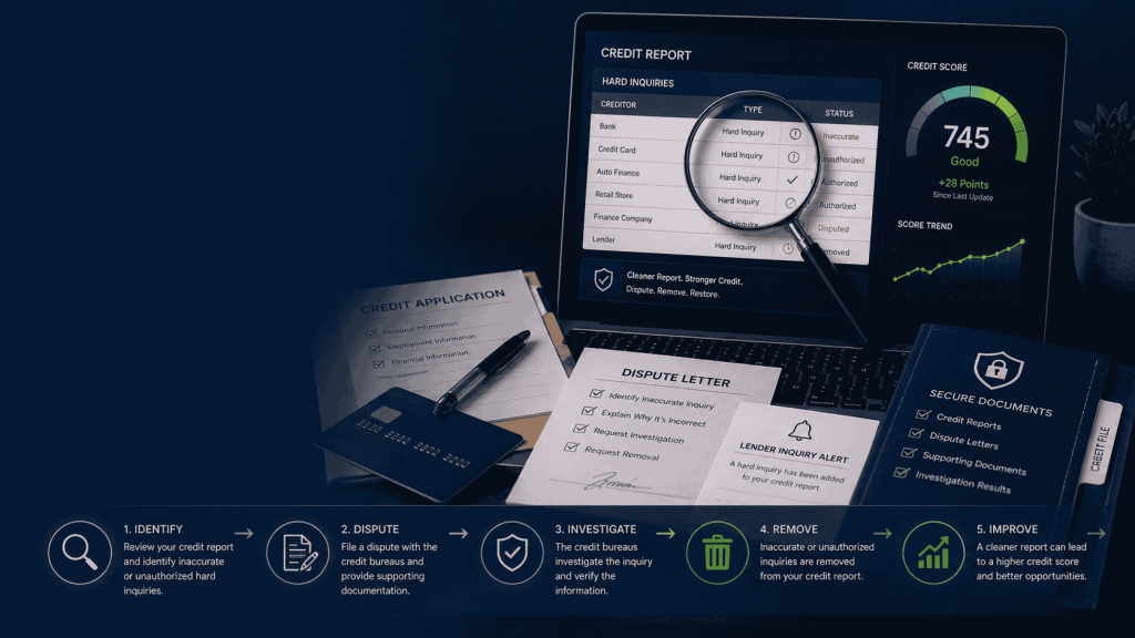 How to remove hard inquiries from your credit report