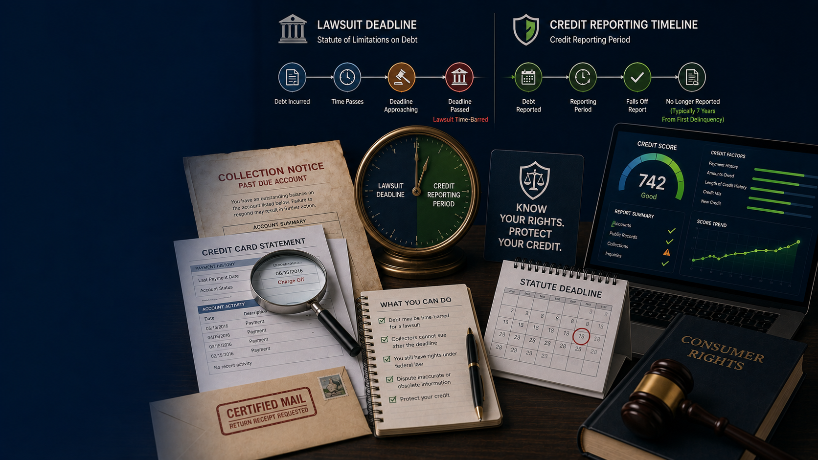 Statute of limitations on debt and time-barred debt explained