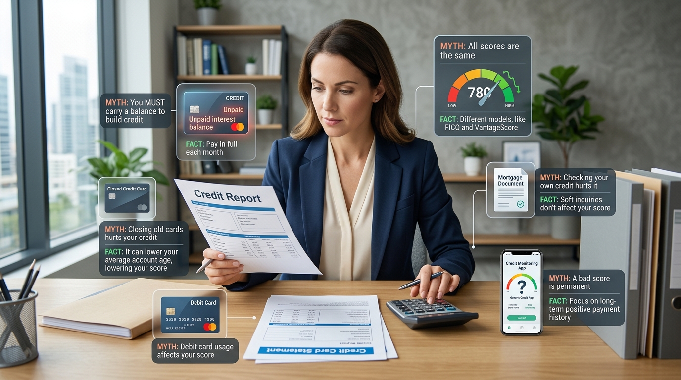 25 Credit Score Myths You Should Stop Believing