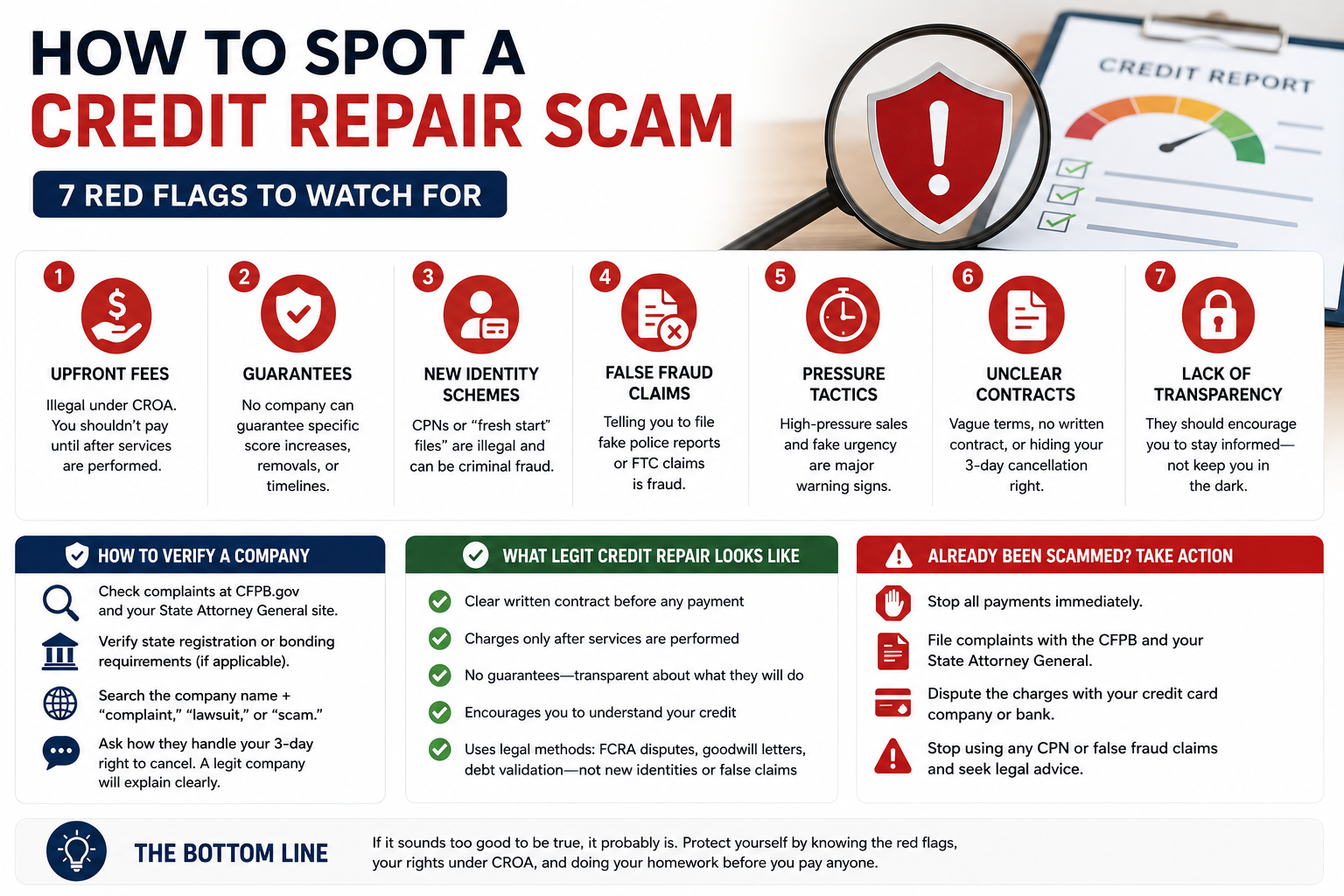 Warning signs of a credit repair scam and how to protect yourself