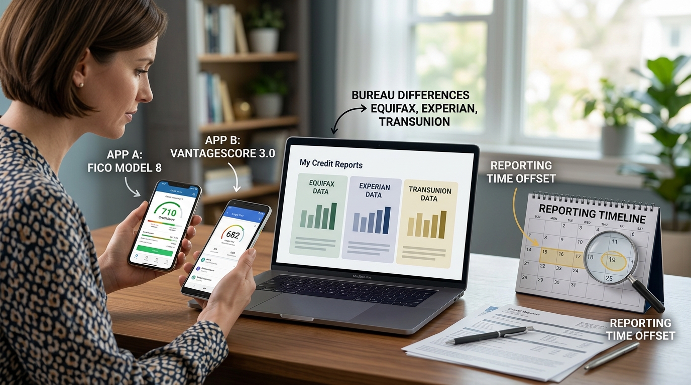 Why Two Different Credit Score Apps Show Two Different Numbers