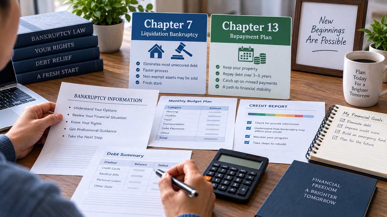 bankruptcy-explained-chapter-7-vs-13-under-100kb